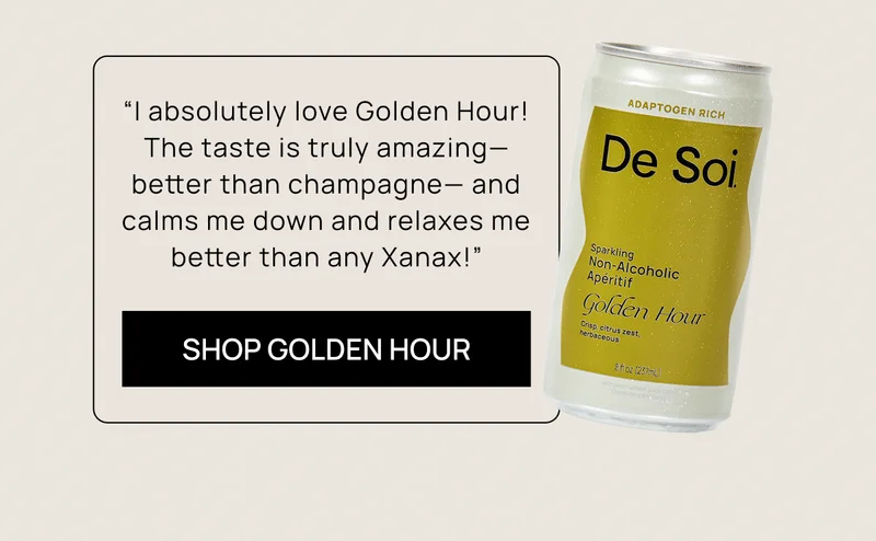 “I absolutely love Golden Hour! The taste is truly amazing—better than champagne— and calms me down and relaxes me better than any Xanax!” | Shop Golden Hour