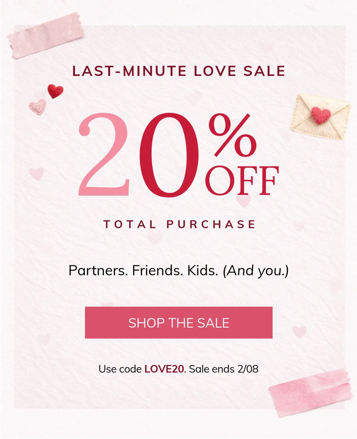 The Valentine's Day Last Minute Love Sale