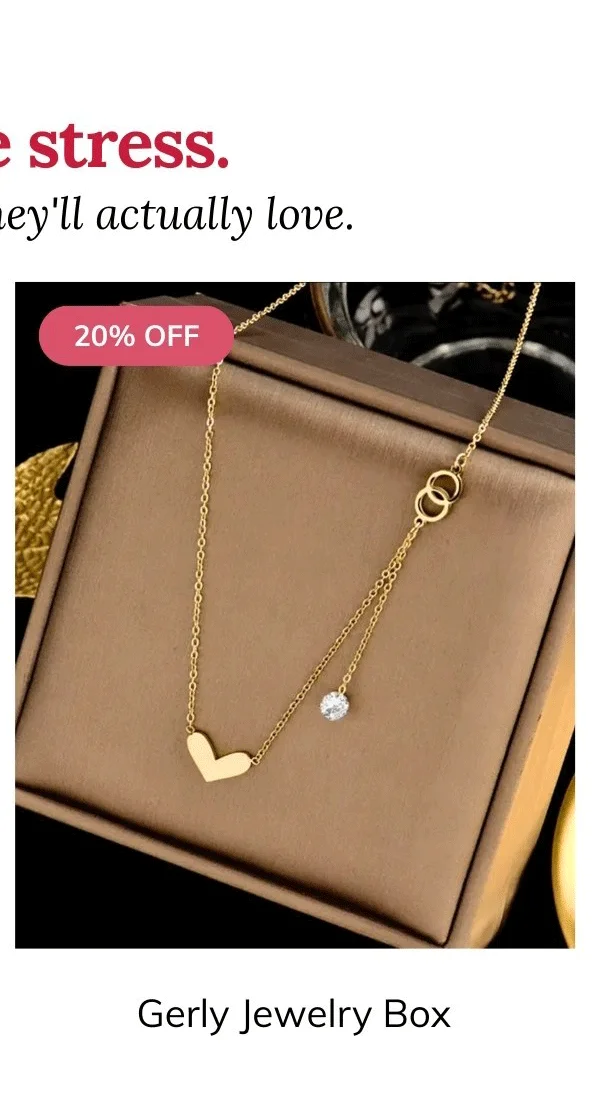 GELRY Jewelry Gift Box
