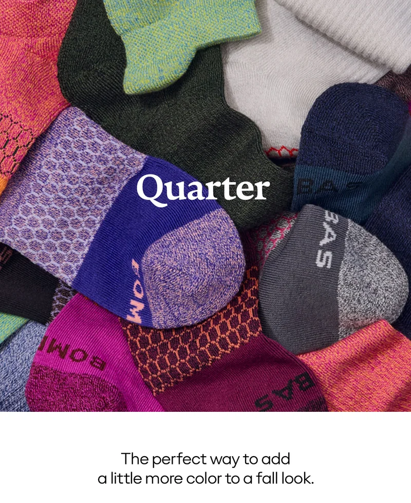 Quarter | The perfect way to add a little more color to a fall look.