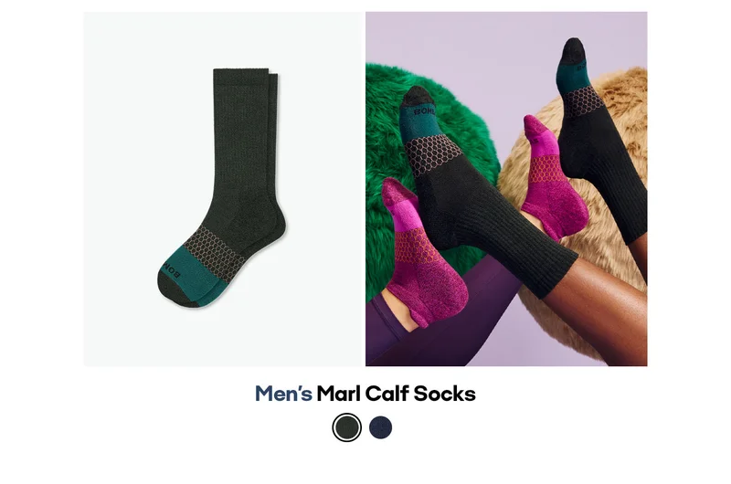 Men's Marl Calf Socks
