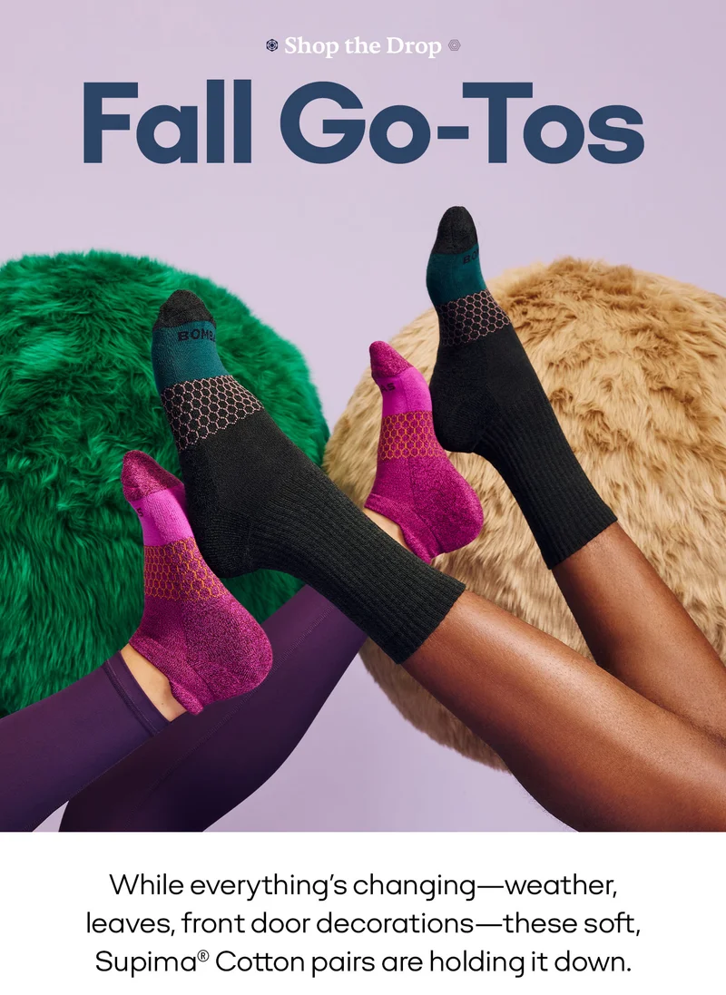Shop the Drop | Fall Go-Tos | While everything's changing-weather, leaves, front door decorations-these soft, Supima® Cotton pairs are holding it down.