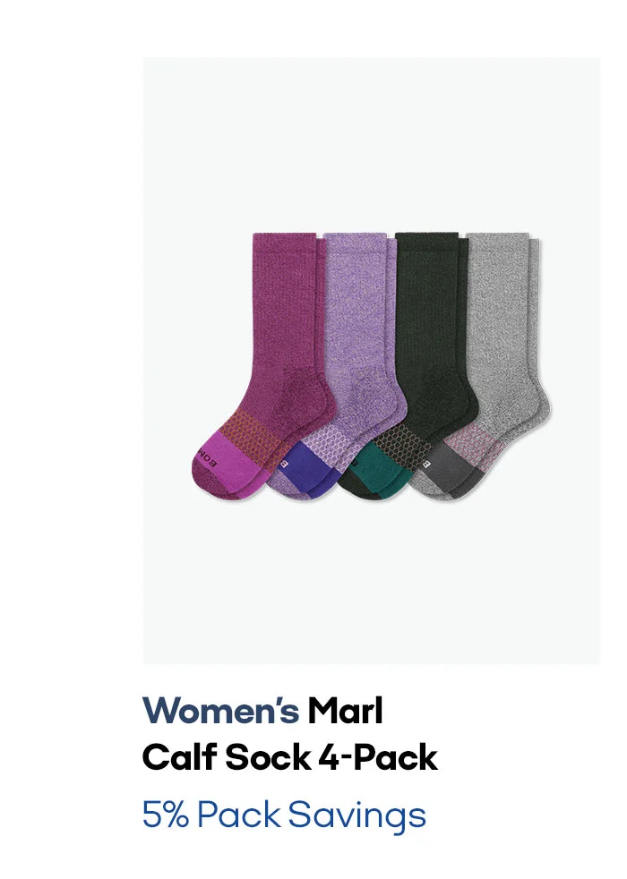 Women's Marl Calf Sock 4-Pack | 5% Pack Savings