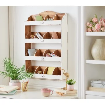 Sister Road by JG Vintage 16-Cubby Wall Organizer
