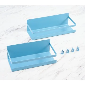Henning Lee Set of 2 Magnetic Shelves with Removable Hooks