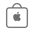 Bag icon with Apple logo on front center