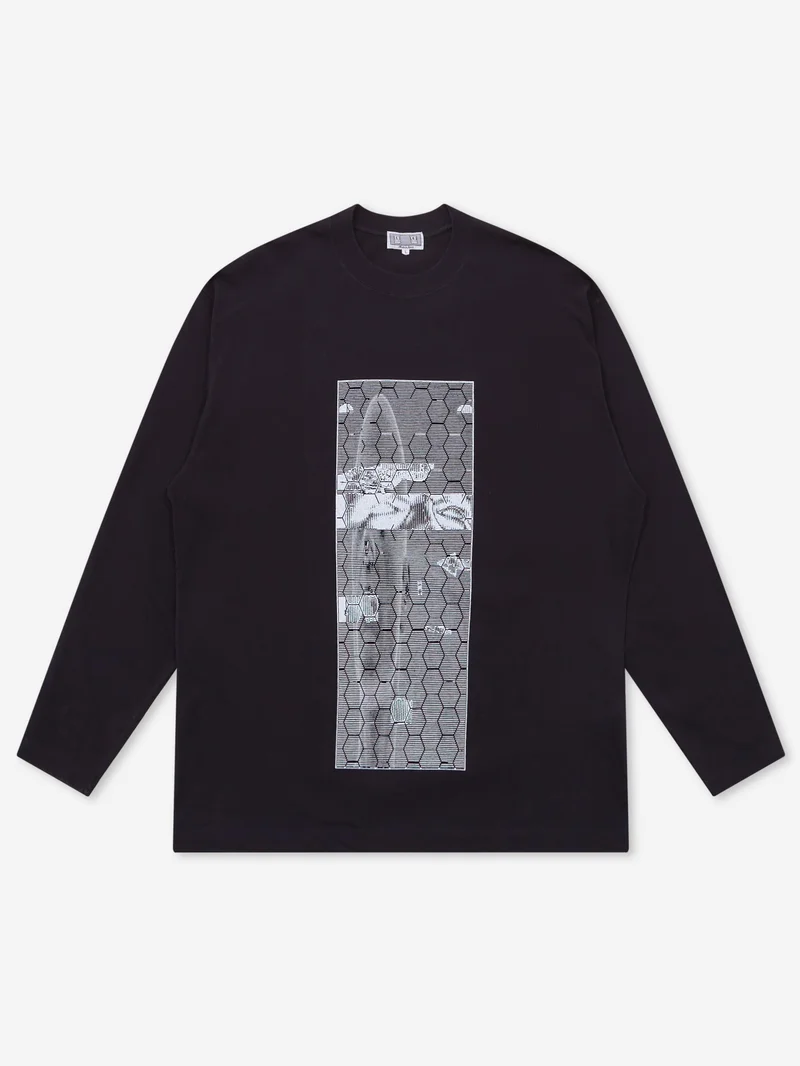 Image of C.E Cav Empt Washed Md Wirecutter Long Sleeve T - Black