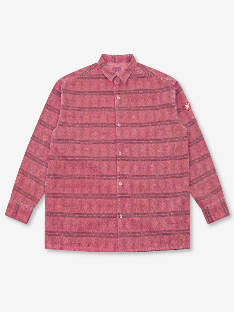 Image of C.E Cav Empt Overdye Fk Pattern Shirt - Pink
