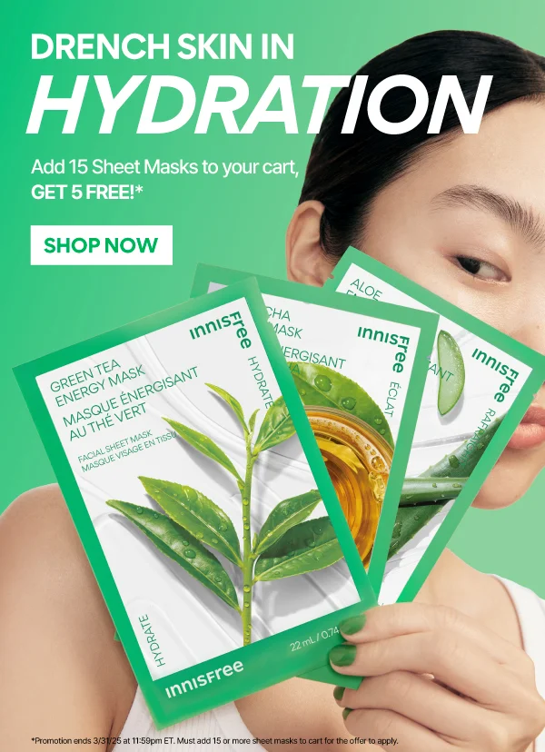 5 FREE SHEET MASKS
