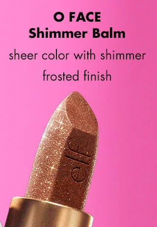 O Face Shimmer Balm gives a sheer color with shimmer