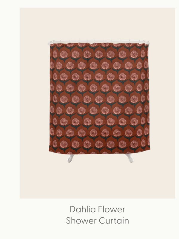 DAHLIA FLOWER Shower Curtain