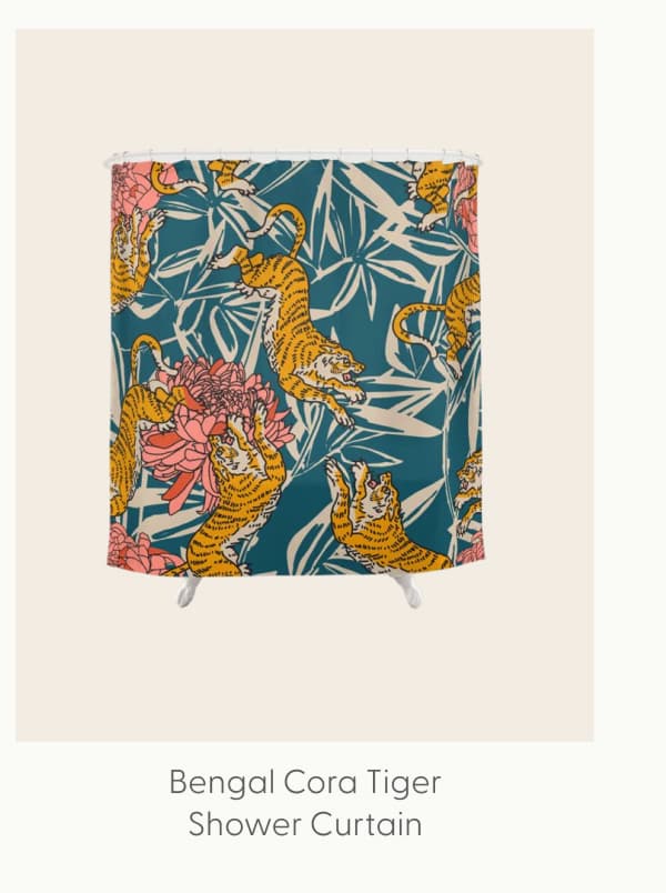 BENGAL CORA TIGER Shower Curtain