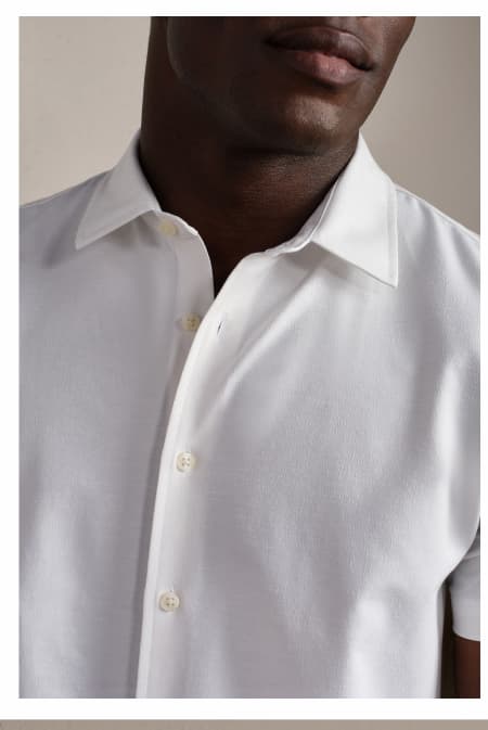 Brezza Linen-Blend Short Sleeve Shirt