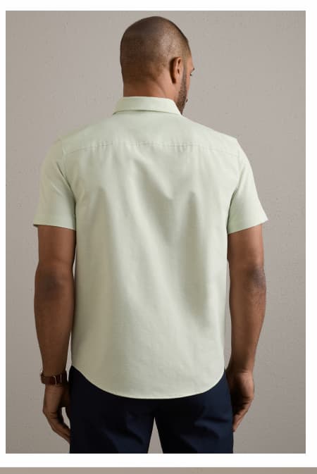Brezza Linen-Blend Short Sleeve Shirt