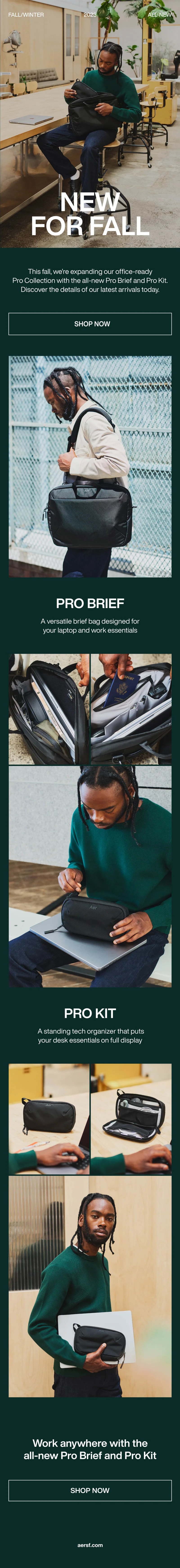 A collection of images of the all-new Aer City Tote