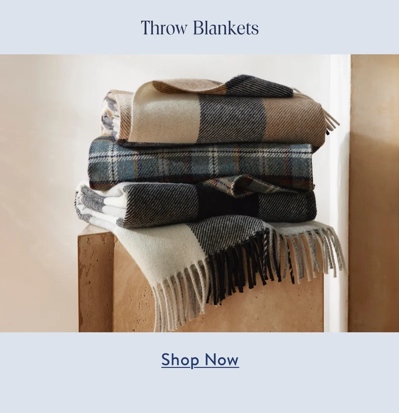 Throw Blankets. Shop Now