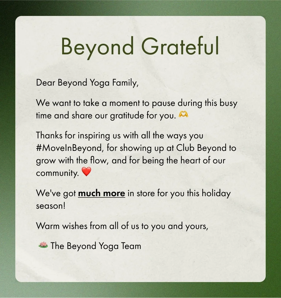 Beyond Grateful