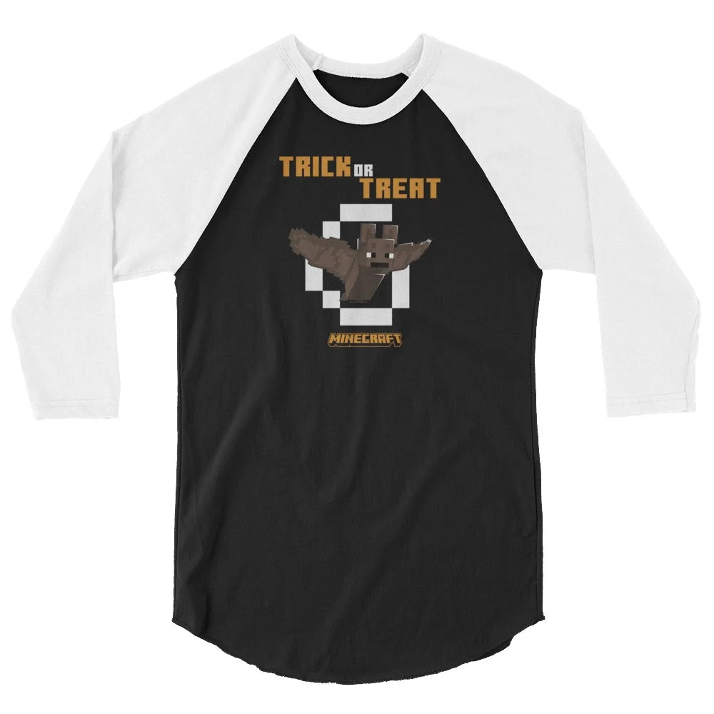 Image of Minecraft Bat Trick or Treat Raglan T-Shirt