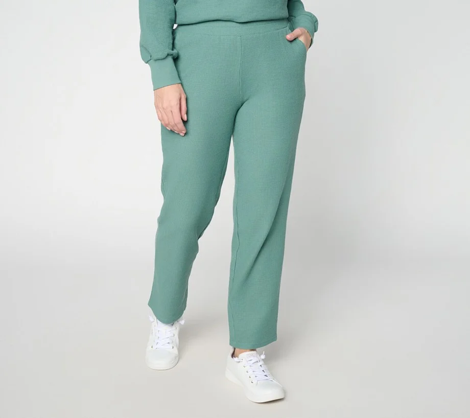 Belle by Kim Gravel Regular Wonder Waffle Relaxed Straight Pant