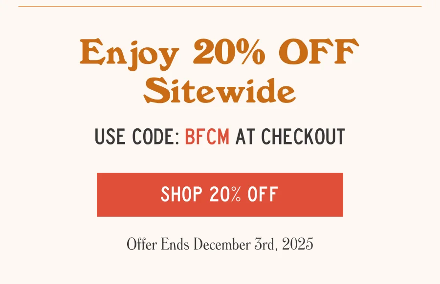 SHOP 20% OFF