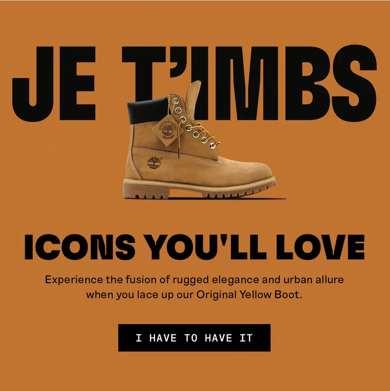 Je T'imbs. Icons you'll love. Experience the fusion of rugged elegance and urban allure when you lace up our Original Yellow Boot.