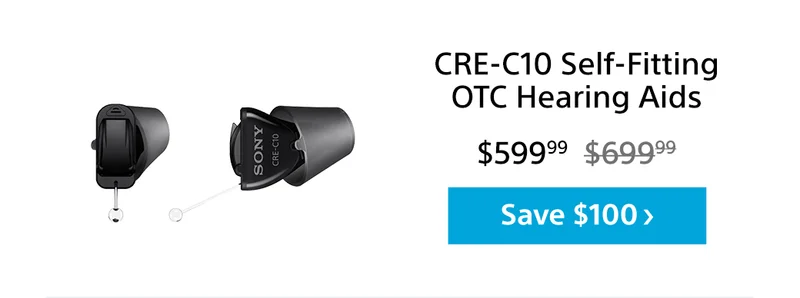 Save $100: CRE-C10 Self-Fitting OTC Hearing Aids