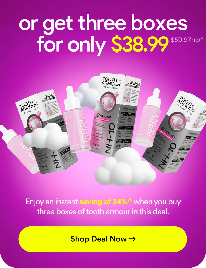 or get three boxes for only $38.99. Enjoy an instant saving of 34%^ when you buy three boxes of tooth armour in this deal. Shop Deal Now.
