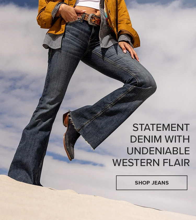 Statement denim with undeniable Western flair | SHOP JEANS