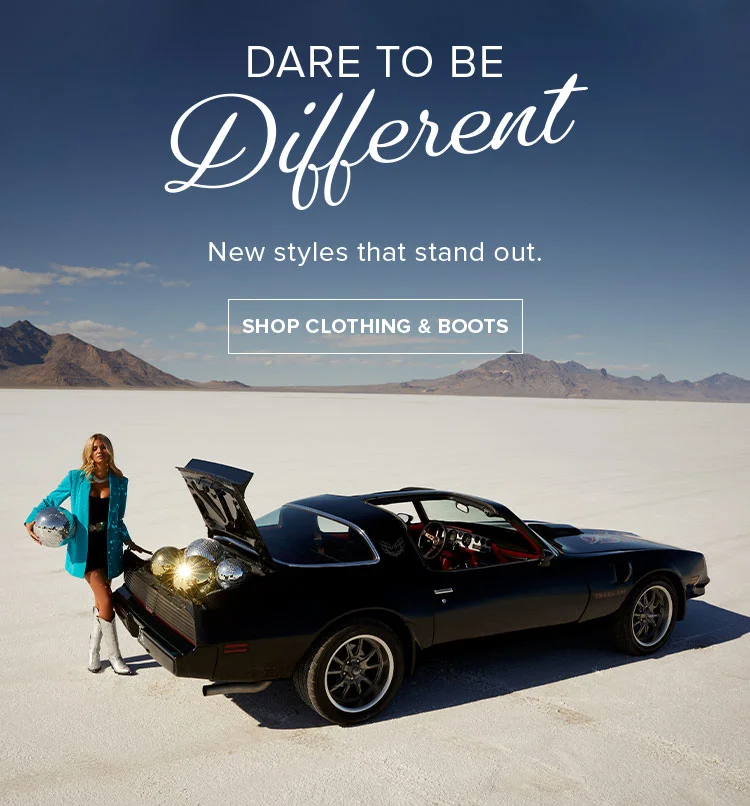 DARE TO BE DIFFERENT | SHOP CLOTHING AND BOOTS