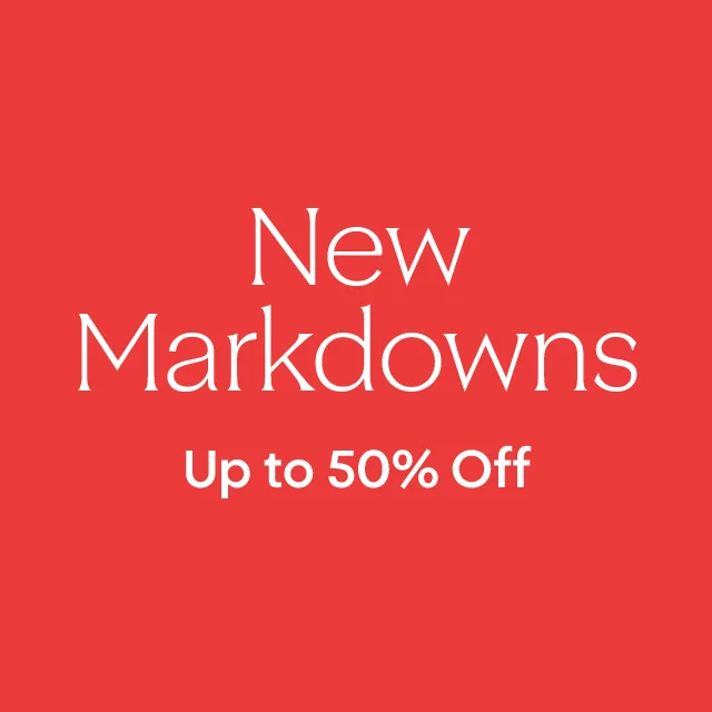 New markdowns.