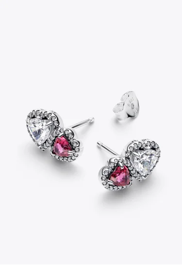 Halo Hearts Stud Earrings