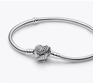 Heart Wings Clasp Snake Chain Bracelet