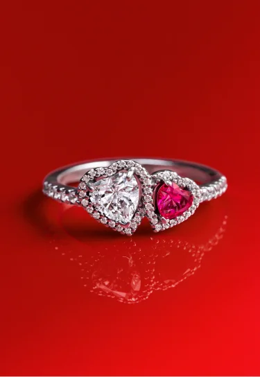 Halo Hearts Ring