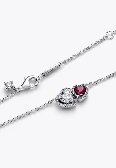 Halo Hearts Pendant Necklace