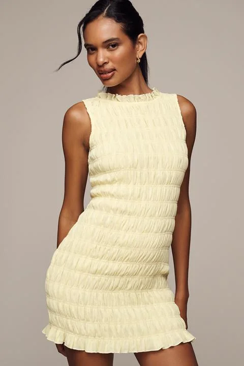 Endless Rose Sleeveless Smocked Mini Dress