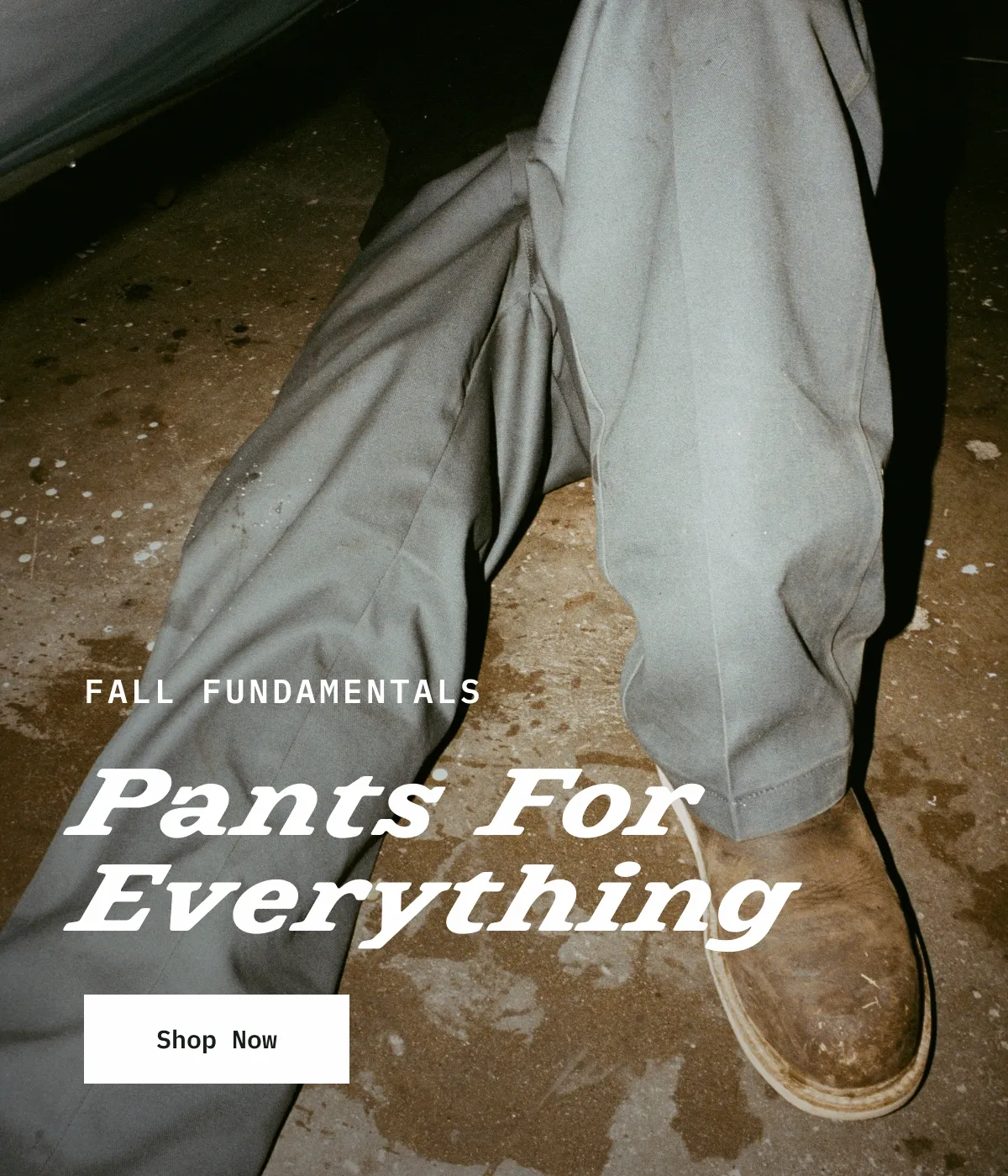 FALL FUNDAMENTALS. Pants For Everything. Shop Now.