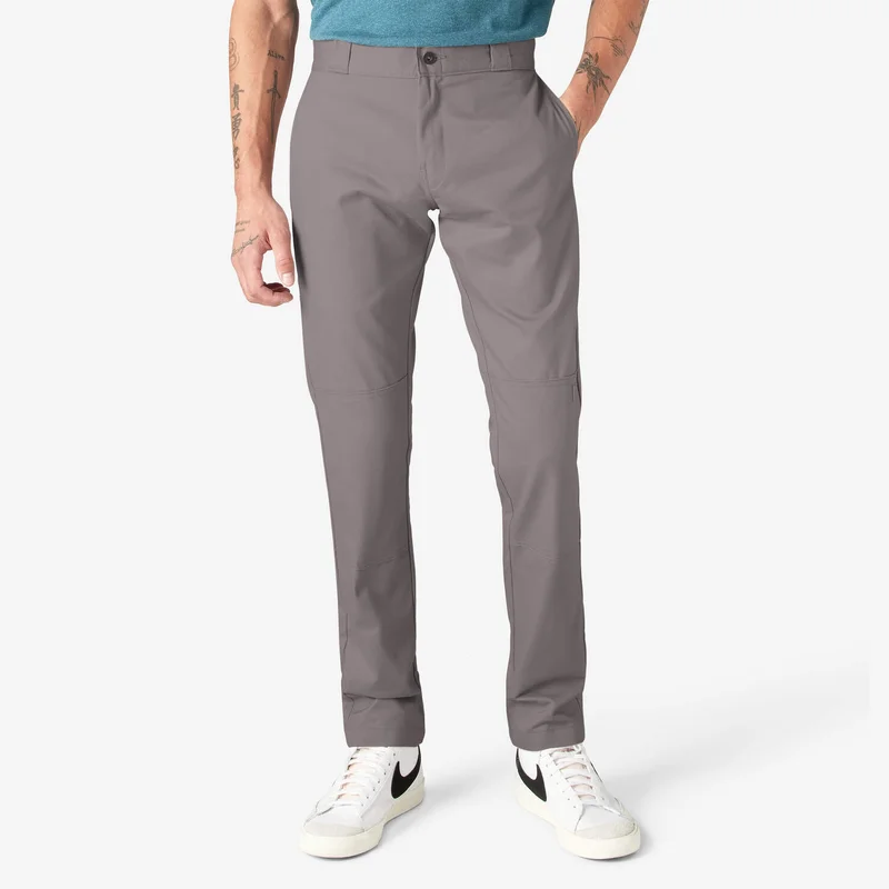 Skinny Fit Double Knee Work Pants