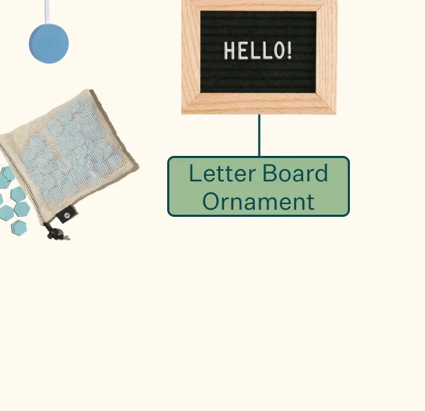 Letter Board Ornament