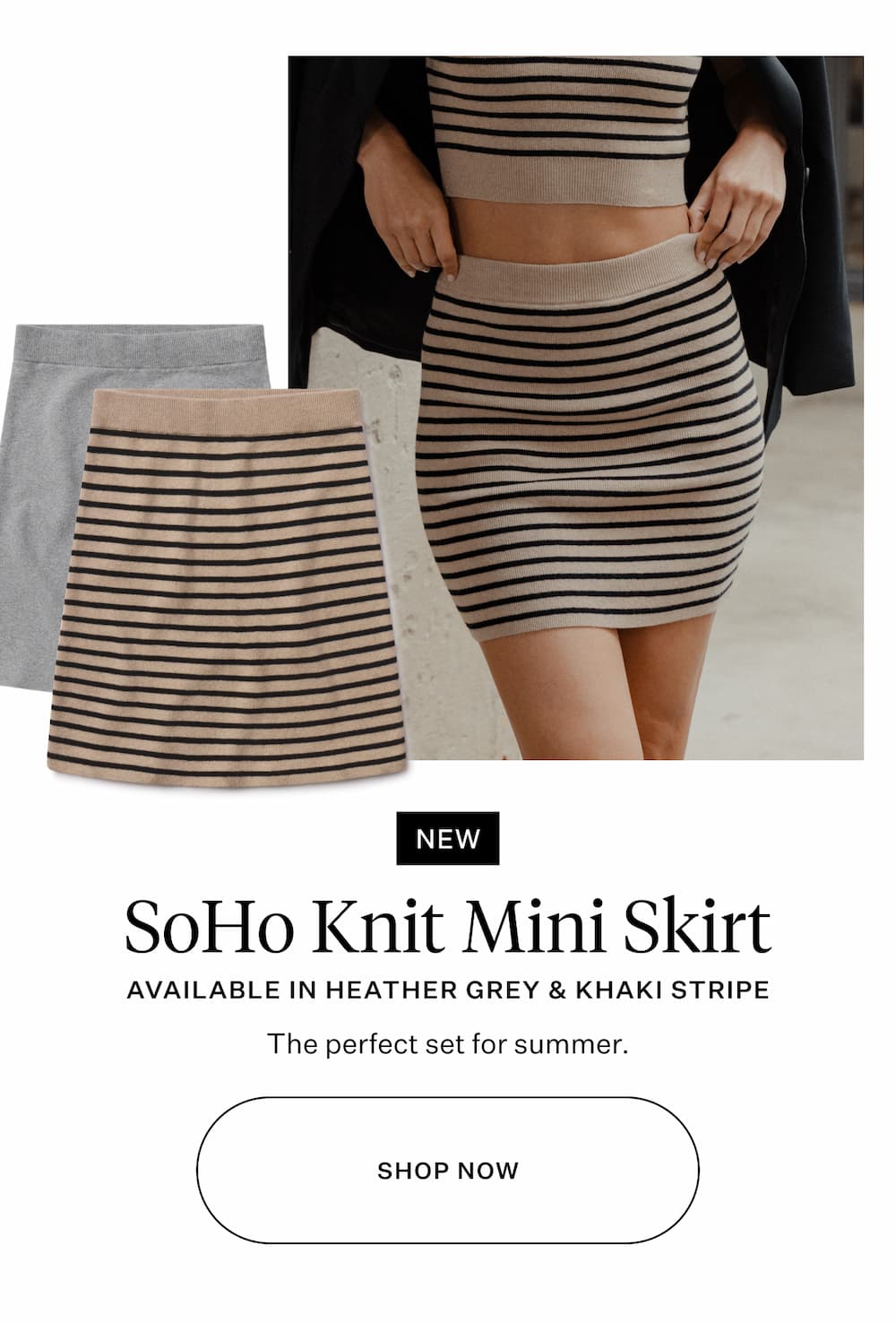 SoHo Knit Mini Skirt