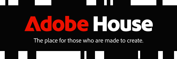 Adobe Footer ad. Text that reads: "The place for those who are made to create."