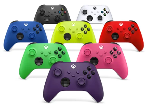 Xbox controllers.