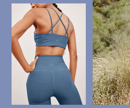 Spacedye Get Across Bra in Washed Denim