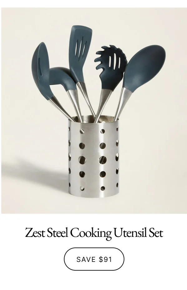 Zest Steel 6-Piece Cooking Utensil Set