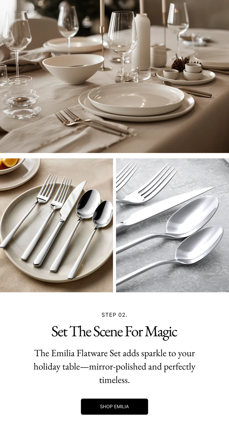 Emilia Mirror 20-Piece Flatware Set