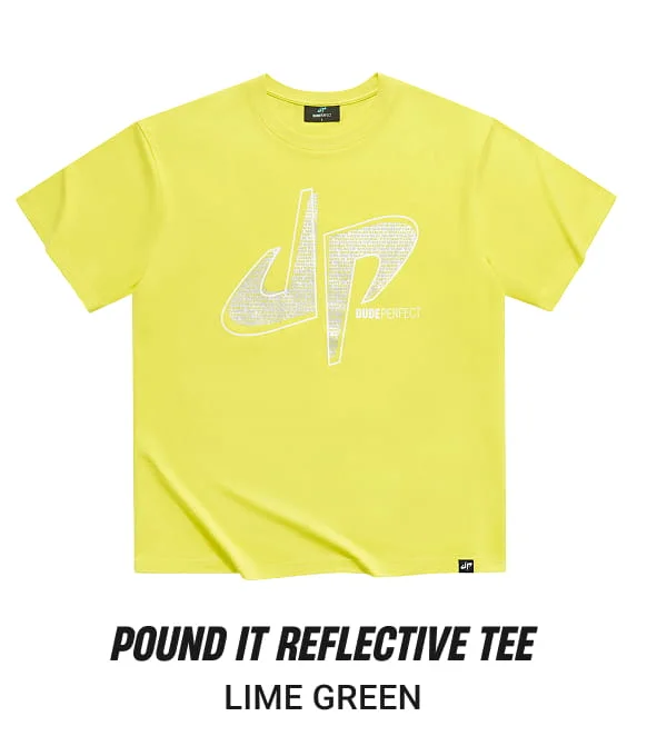 Pound It Reflective TEE LIME GREEN