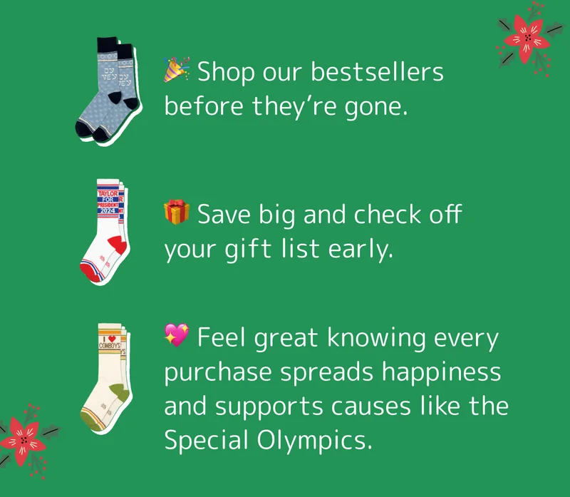 🎉 Shop our bestsellers before they’re gone. 🎁 Save big and check off your gift list early. 💖 Feel great knowing every purchase spreads happiness and supports causes like the Special Olympics.