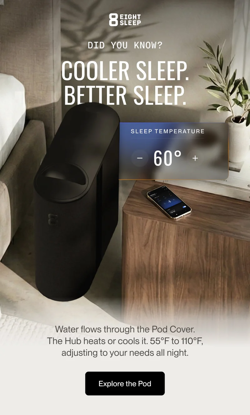 Did you know? Cooler sleep. Better sleep.
