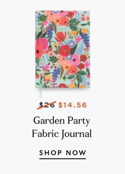 Garden Party Fabric Journal