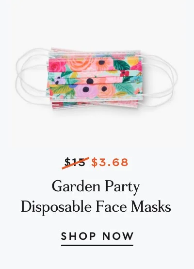 Garden Party Face Masks