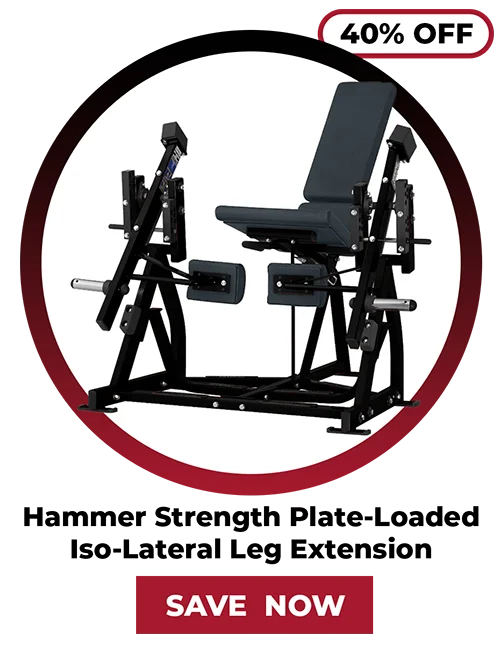40% OFF | Hammer Strength Plate-Loaded Iso-Lateral Leg Extension - Outlet